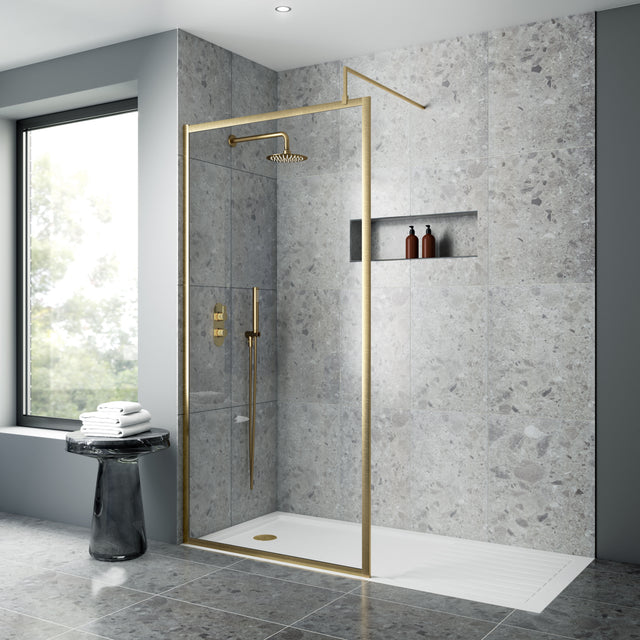 Nuie Outer Frame Wetroom Screen – 700mm, 760mm, 800mm, 900mm, 1000mm, 1100mm, 1200mm & 1400mm