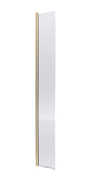 Nuie 320mm Semi-Frameless Fluted Hinged Wetroom Screen – Brushed Brass, Matt Black or Chrome