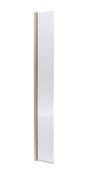 Nuie 320mm Semi-Frameless Fluted Hinged Wetroom Screen – Brushed Brass, Matt Black or Chrome