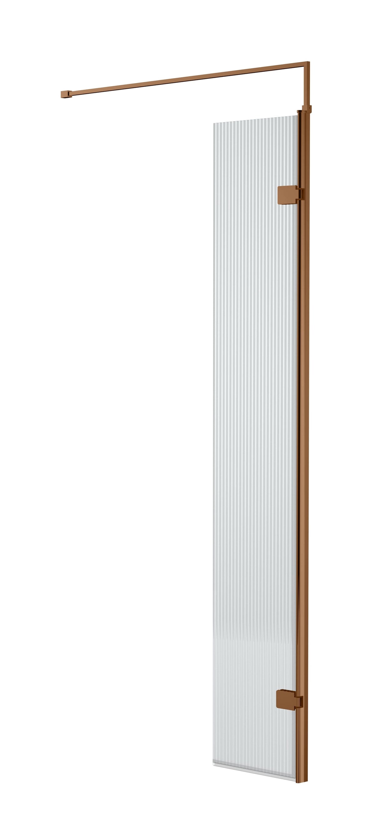Nuie 320mm Hinged Flipper Screen 8mm Glass – Brushed Bronze or Chrome, photo 2
