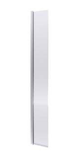 Nuie 320mm Semi-Frameless Fluted Hinged Wetroom Screen – Brushed Brass, Matt Black or Chrome, photo 3