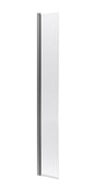 Nuie 300mm Frameless Hinged Wetroom Screen – Brushed Pewter