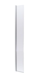 Nuie 320mm Hinged Flipper Screen 8mm Glass – Brushed Bronze or Chrome, photo 3