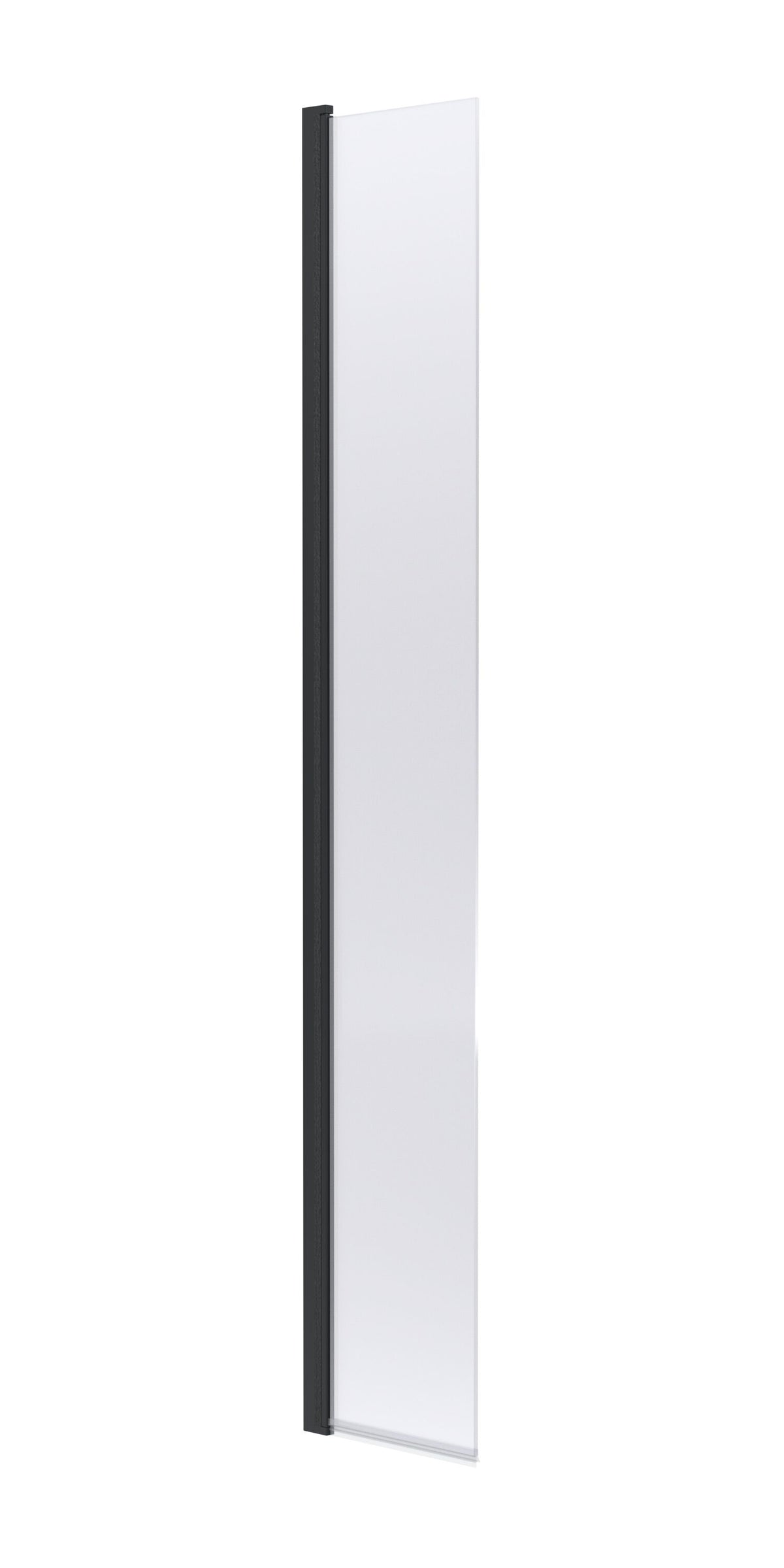 Nuie 320mm Semi-Frameless Hinged Wetroom Screen – Matt Black or Brushed Brass