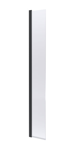 Nuie 320mm Semi-Frameless Hinged Wetroom Screen – Matt Black or Brushed Brass