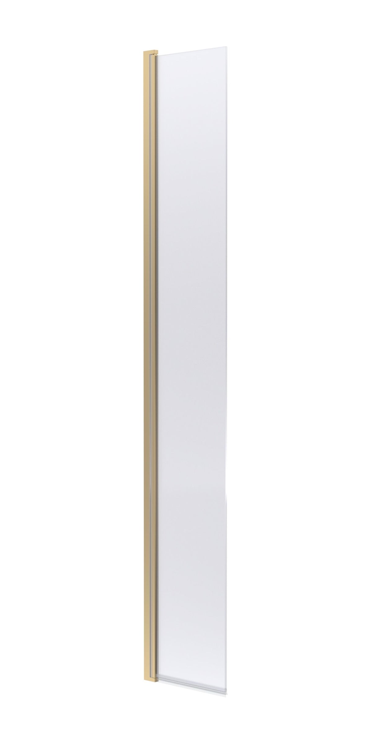Nuie 320mm Semi-Frameless Hinged Wetroom Screen – Matt Black or Brushed Brass, photo 2