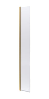 Nuie 320mm Semi-Frameless Hinged Wetroom Screen – Matt Black or Brushed Brass, photo 2