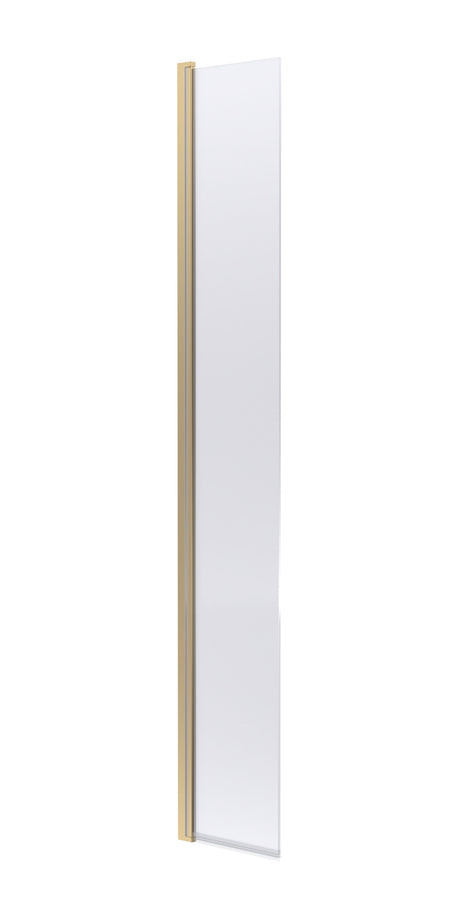 Nuie 320mm Semi-Frameless Hinged Wetroom Screen – Matt Black or Brushed Brass, photo 2