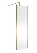 Nuie Semi-Frameless Wetroom Screen With Support Bar – 1850mm High – 700mm, 760mm, 800mm, 900mm, 1000mm, 1100mm, 1200mm & 1400mm, photo 2