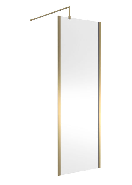 Nuie Semi-Frameless Wetroom Screen With Support Bar – 1850mm High – 700mm, 760mm, 800mm, 900mm, 1000mm, 1100mm, 1200mm & 1400mm, photo 2