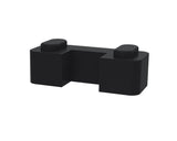Nuie Wetroom Screen Horseshoe Support Foot – Black, photo 2