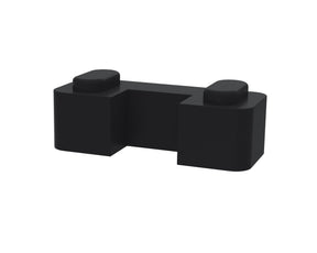 Nuie Wetroom Screen Horseshoe Support Foot – Black, photo 2