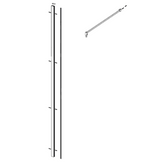 Kartell K-VIT KV8 Wetroom Screen With Profile Kit (Wall Profile & Bracing Bar) Chrome (All Sizes)