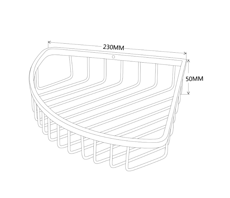 Kartell K-VIT Wire Corner Basket Chrome (ACC101)