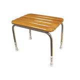 AKW Wooden Slatted Shower Seat – Fold Up Seat or Freestanding Stool, photo 5