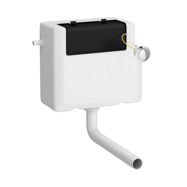 Nuie Dual Flush Side Inlet Concealed Cistern – White