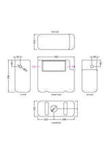 Nuie Dual Flush Side Inlet Concealed Cistern – White, photo 2