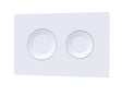 Nuie Round Dual Flush Push Button – White, Black or Brushed Brass, photo 2