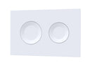 Nuie Round Dual Flush Push Button – White, Black or Brushed Brass, photo 2