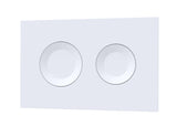 Nuie Round Dual Flush Push Button – White, Black or Brushed Brass, photo 2