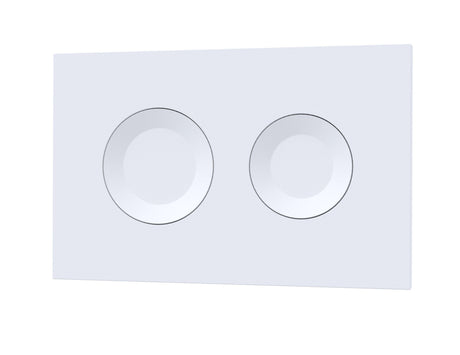 Nuie Round Dual Flush Push Button – White, Black or Brushed Brass, photo 2