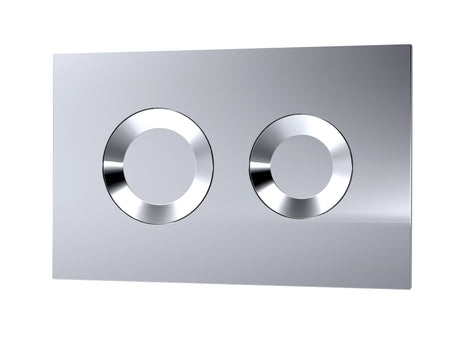 Nuie Concealed Cistern With Round Dual Flush Push Button – Chrome, photo 3