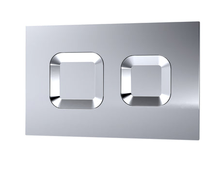Nuie Concealed Cistern With Square Dual Flush Push Button – Chrome, photo 3