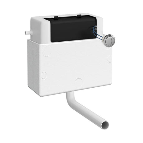 Nuie Universal Access Pneumatic Dual Flush Concealed Cistern with Shroud – White