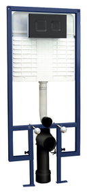 Nuie Concealed Cistern Frame With Square Flush Plate – Matt White, Matt Black or Brushed Brass, photo 3