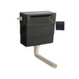 Nuie Concealed Cistern With Matt Contemporary Dual Flush Plate – Black