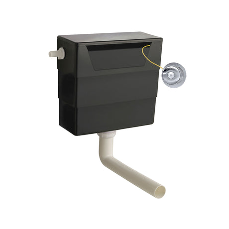 Nuie Concealed Cistern With Traditional Dual Flush Plate – Chrome, Matt Black or Brushed Brass