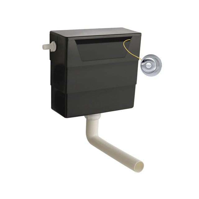 Nuie Concealed Cistern With Traditional Dual Flush Plate – Chrome, Matt Black or Brushed Brass