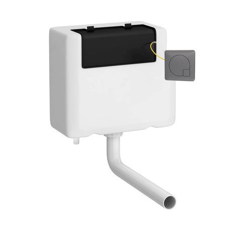 Nuie Universal Access Bottom Inlet Cistern With Square Dual Flush Plate – Chrome, Matt Black, Brushed Brass or Brushed Pewter, photo 4