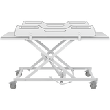 Pressalit MCT 5 change trolley with fold-down sides
