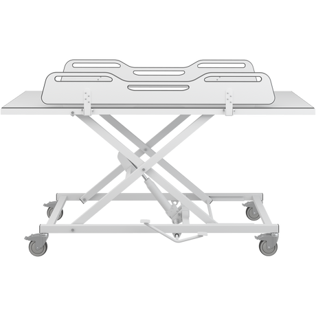Pressalit MCT 5 change trolley with fold-down sides