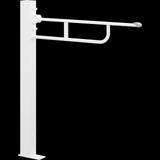 Pressalit VALUE Support Arm – on Free-Standing Column, White
