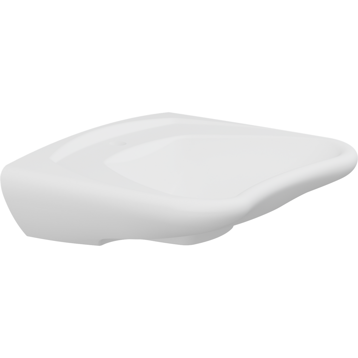 Pressalit MATRIX CURVE ergonomic wash basin, white