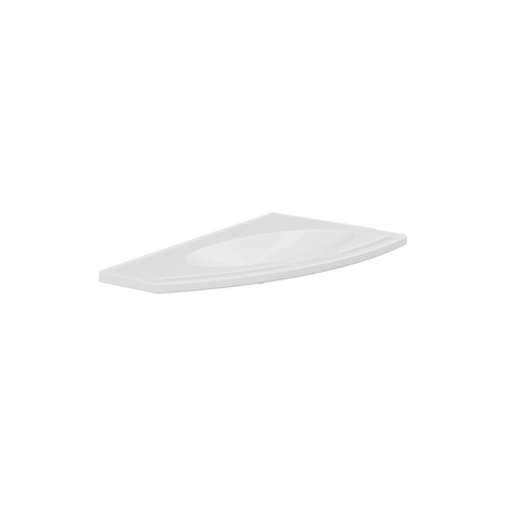 Pressalit MATRIX ANGLE wash basin, left-facing, without overflow
