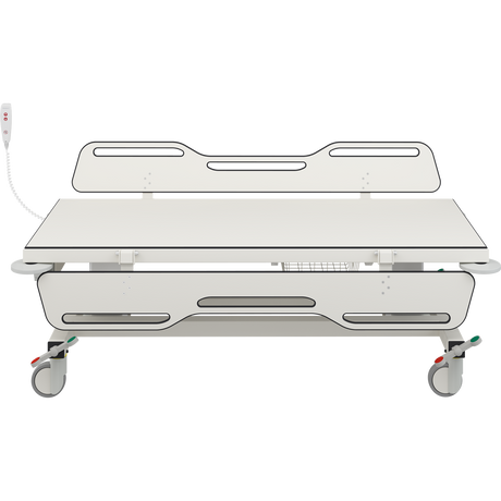 Pressalit MCT 2 change trolley with fold-down sides