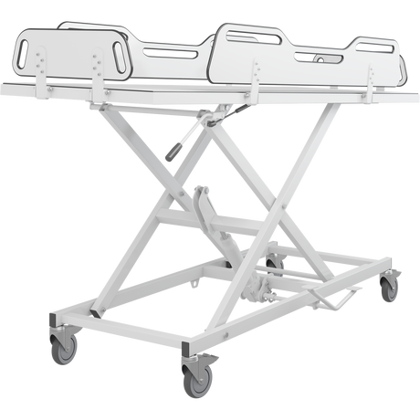 Pressalit MSCT 4 shower change trolley in use