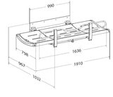Pressalit SCT 3000 fixed height dimension drawing