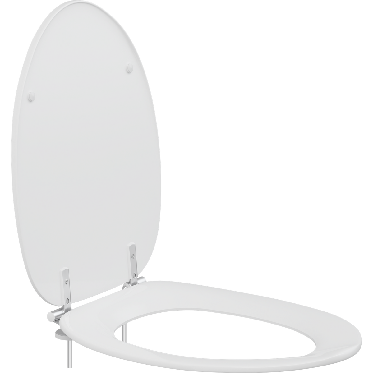 Pressalit Dania toilet seat with cover, universal hinge, white