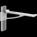 Pressalit PLUS Support Arm, Height Adjustable, Wall-Mounted – White