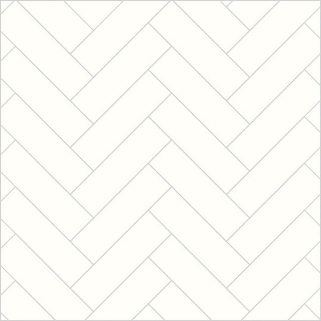 Multipanel Tile Alpine White Herringbone Bathroom Wall Panel 2400 x 598mm – Matt