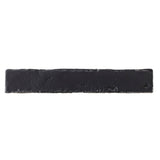 Avalon charcoal rustic matt finger tile close-up