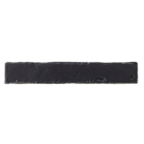 Avalon charcoal rustic matt finger tile close-up