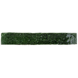 Avalon emerald green crackle gloss finger tile close-up