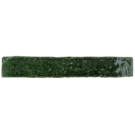 Avalon emerald green crackle gloss finger tile close-up