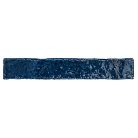 Avalon indigo blue crackle gloss finger tile close-up