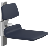 Pressalit PLUS shower seat – 450 mm Manual – Backrest Only, Standard Seat, Dark Blue